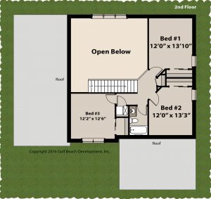 Windstone two story home plan 2nd floor