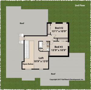 Adair Florida house plan 2nd floor