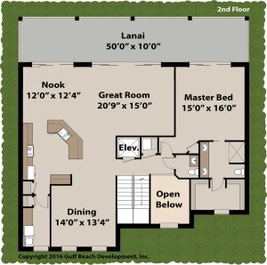 Passion Tide House Plan 2nd Floor