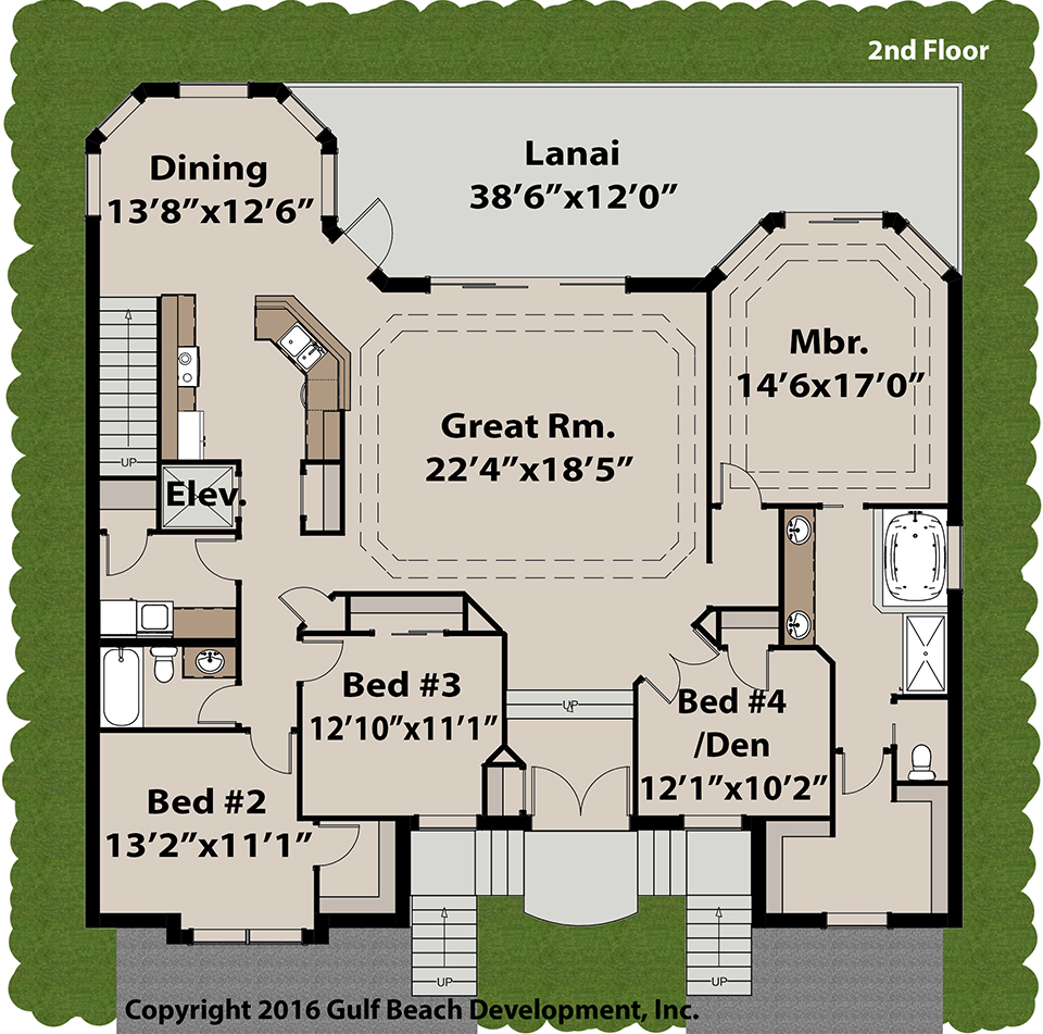 Shell Key Florida House Plan Gast Homes