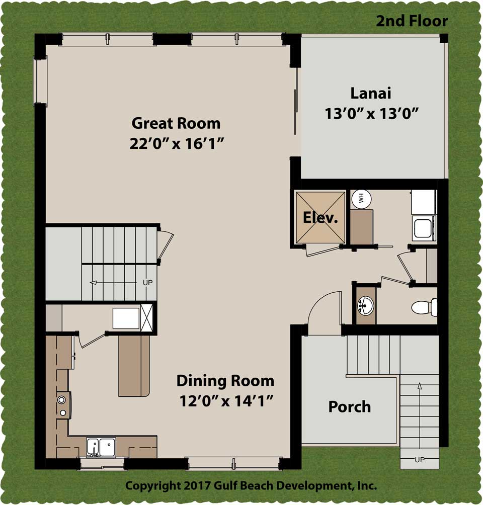 Ariel Island Florida House Plan Gast Homes