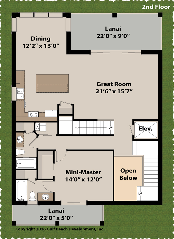 Island Key Florida House Plan Gast Homes