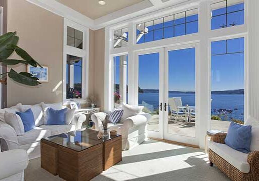 Florida Luxury Builder interior on water view